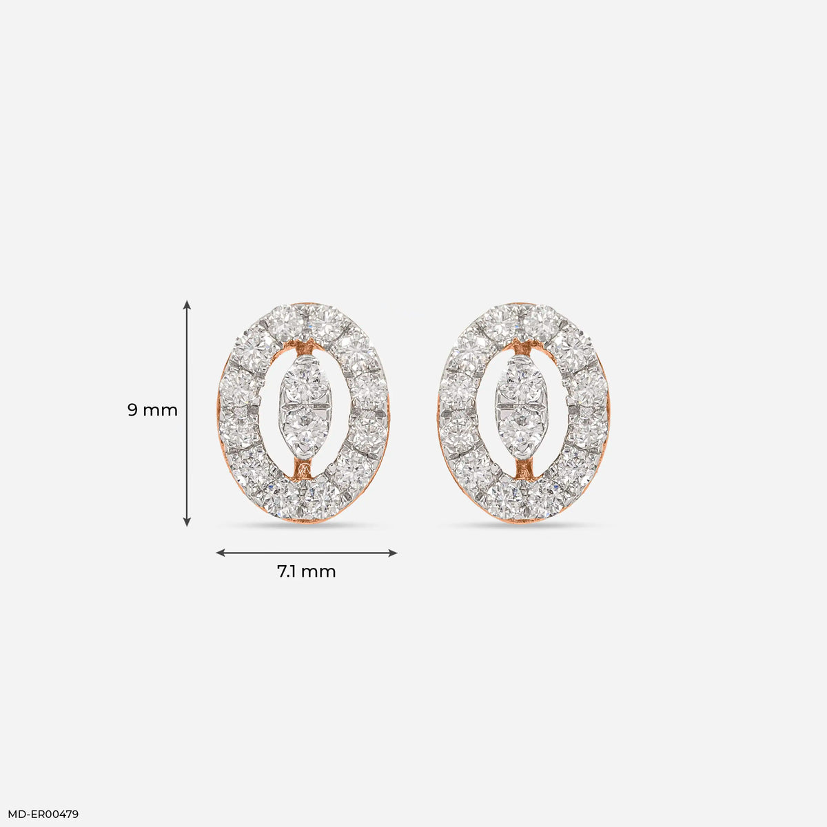 0.35 Carat Enchanting Ovals Lab Diamond Earrings