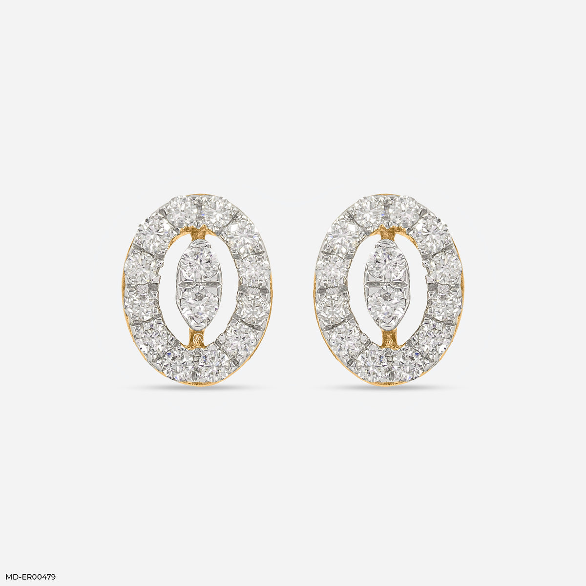 0.35 Carat Enchanting Ovals Lab Diamond Earrings