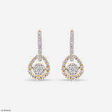 Noor Drop Balli Earrings 14K White Gold