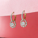 Noor Drop Balli Earrings 14K White Gold