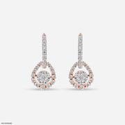 Noor Drop Balli Earrings 9K Rose Gold
