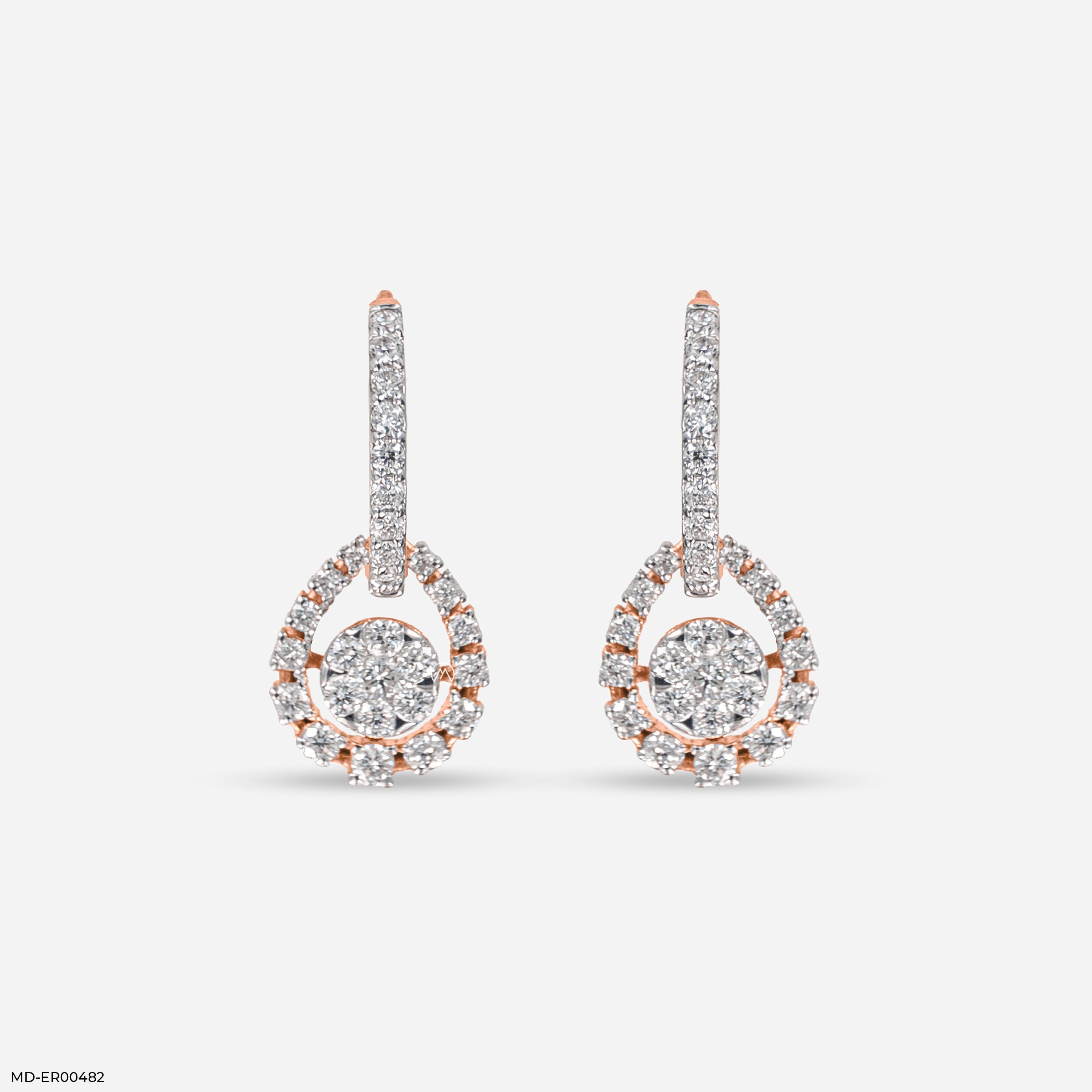 Noor Drop Balli Earrings 14K Rose Gold