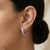 Simple Luxe Diamond Earrings 18K White Gold