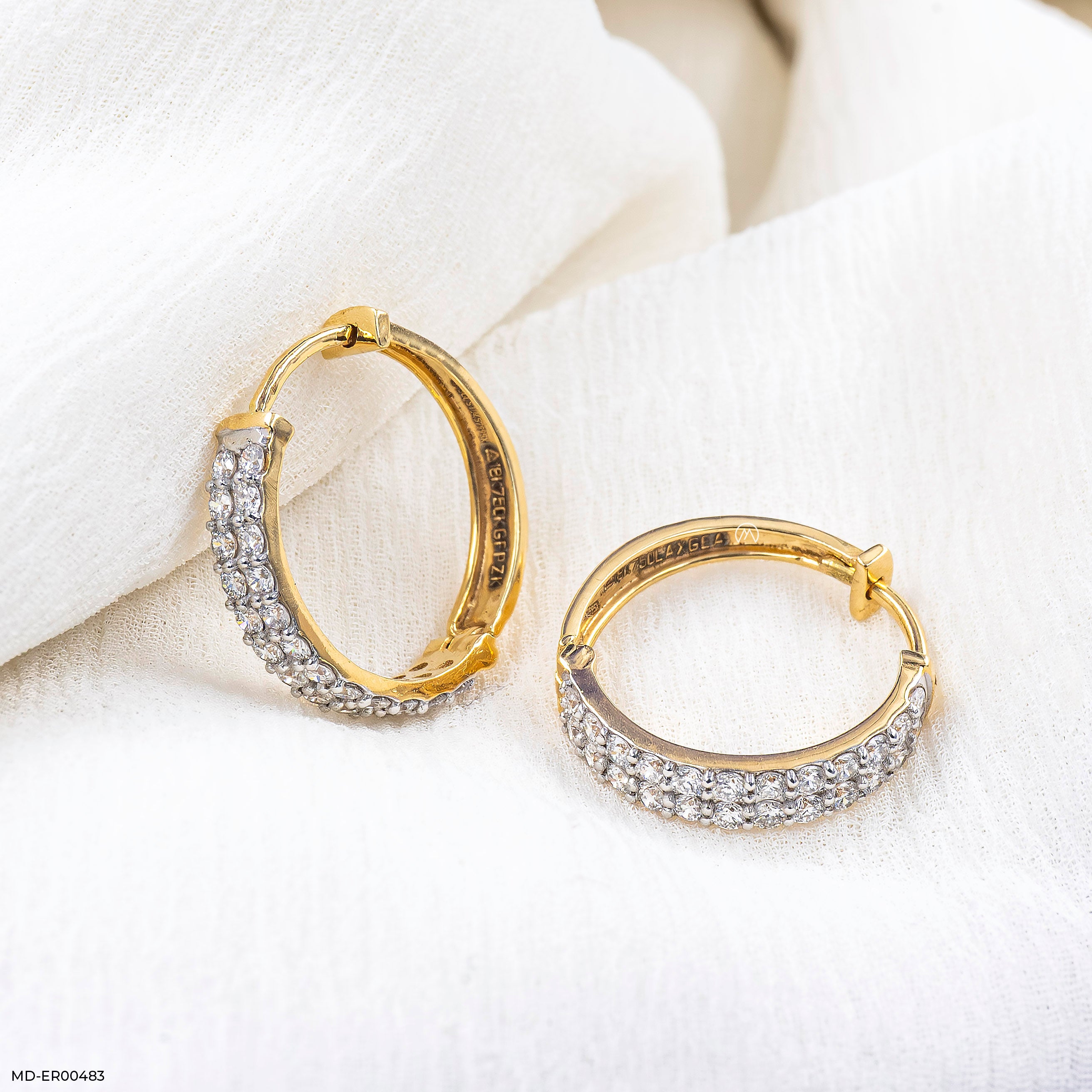 Simple Luxe Diamond Earrings Platinum 950