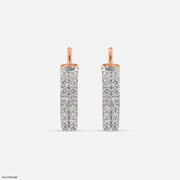 Simple Luxe Diamond Earrings 9K Rose Gold
