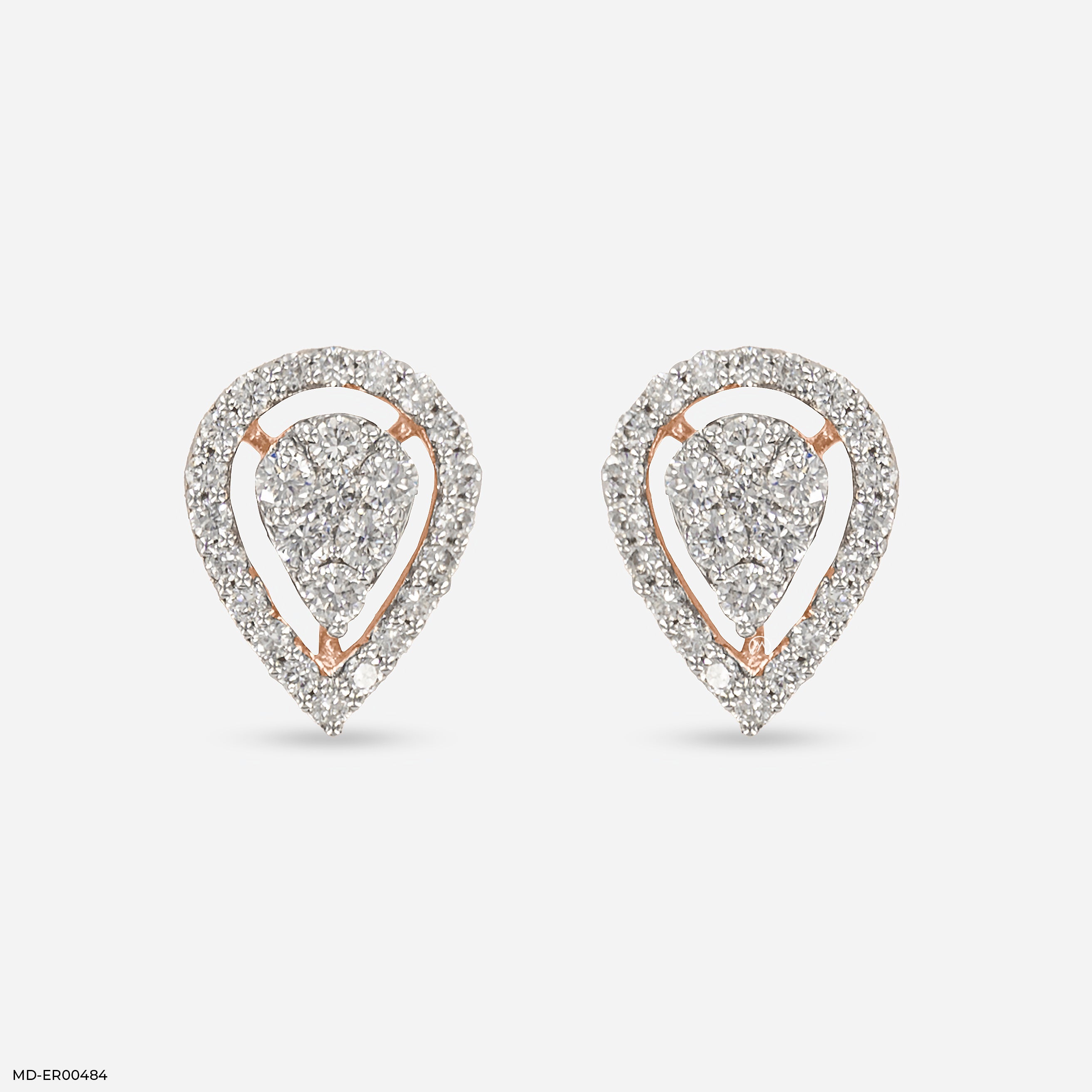 0.50 Carat Simple Posy Lab Diamond Earrings