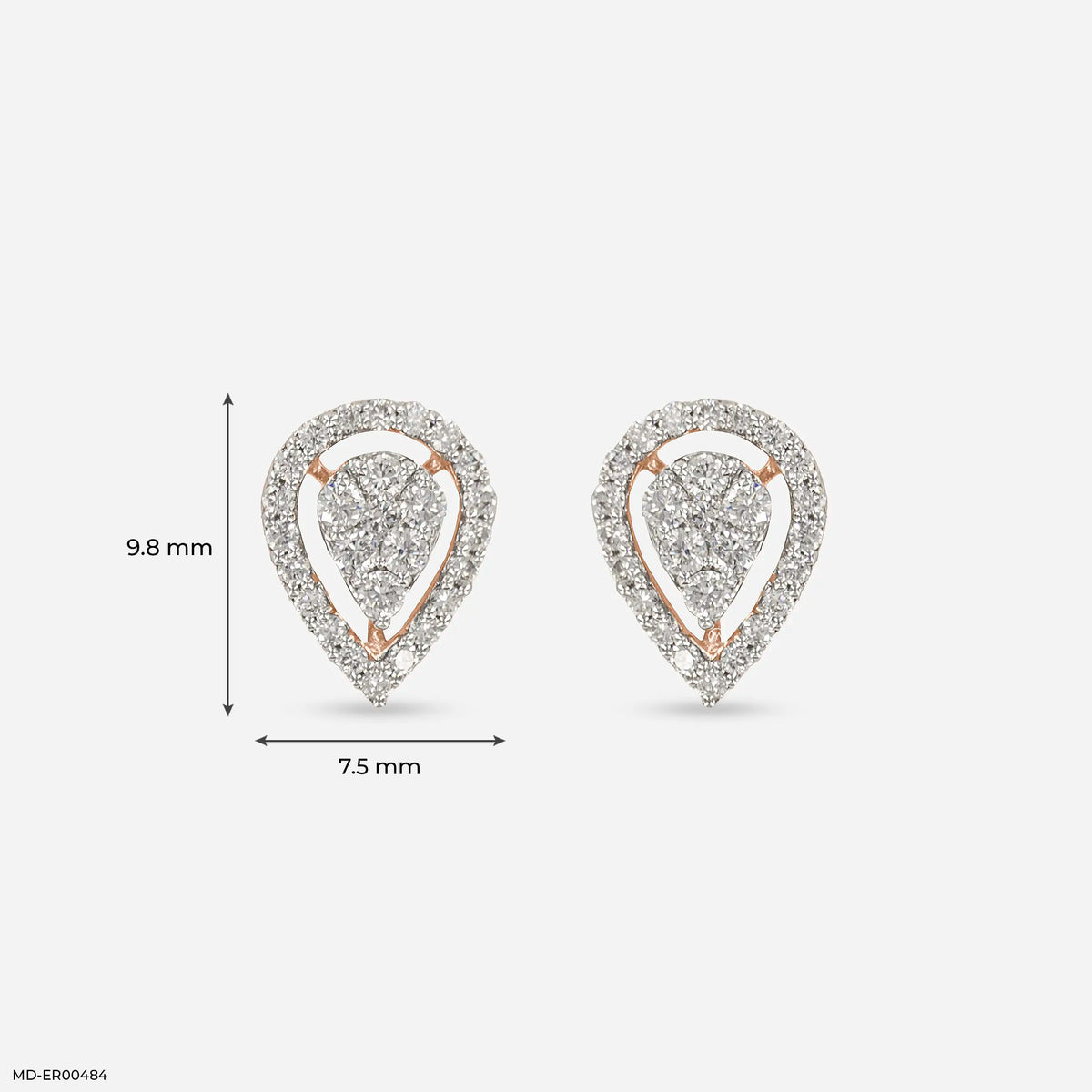 0.50 Carat Simple Posy Lab Diamond Earrings