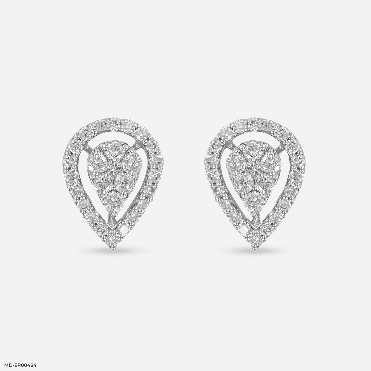 0.50 Carat Simple Posy Lab Diamond Earrings