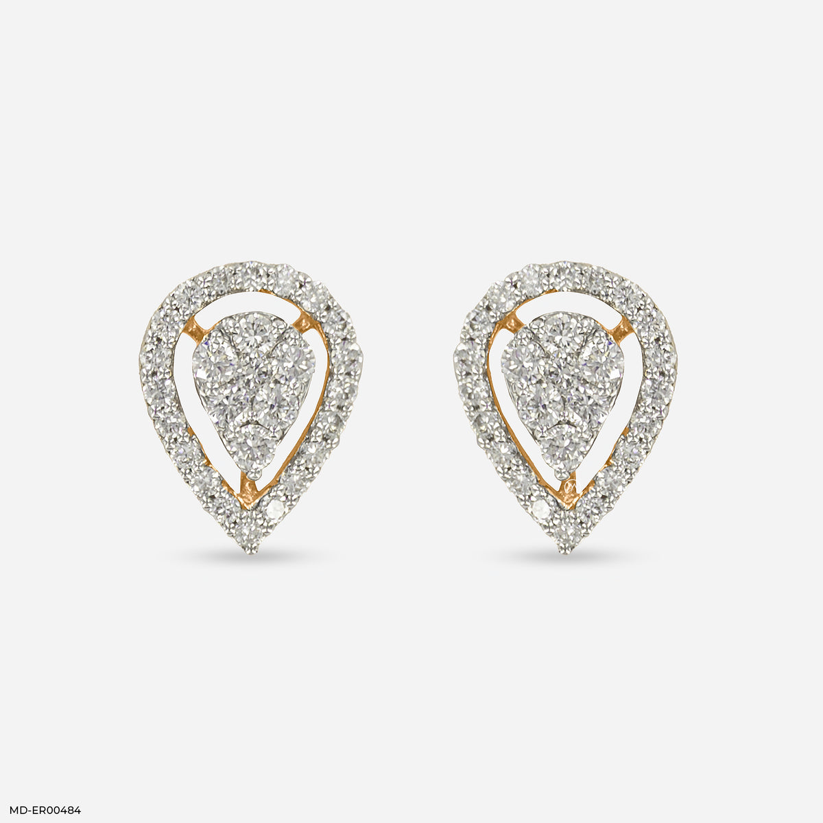 0.50 Carat Simple Posy Lab Diamond Earrings