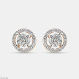 Diamond Essence Diamond Earrings 18K Rose Gold