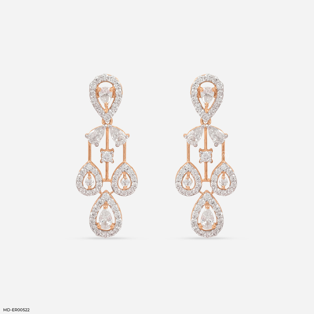 Diva Drop Diamond Earrings