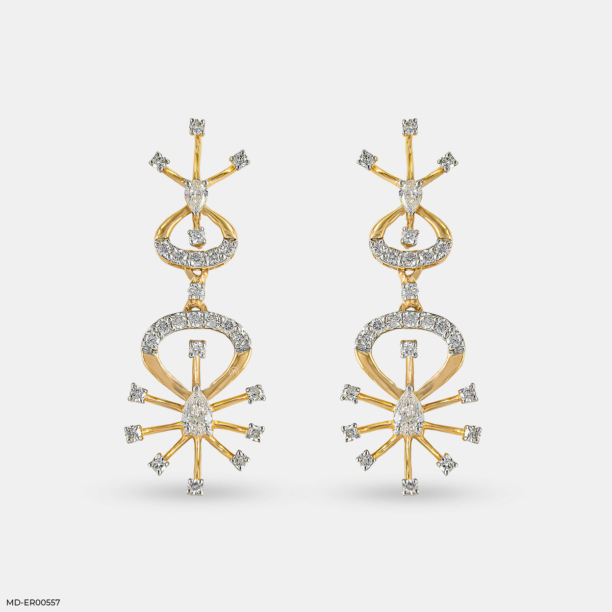 Sparkling Trap Diamond Earrings