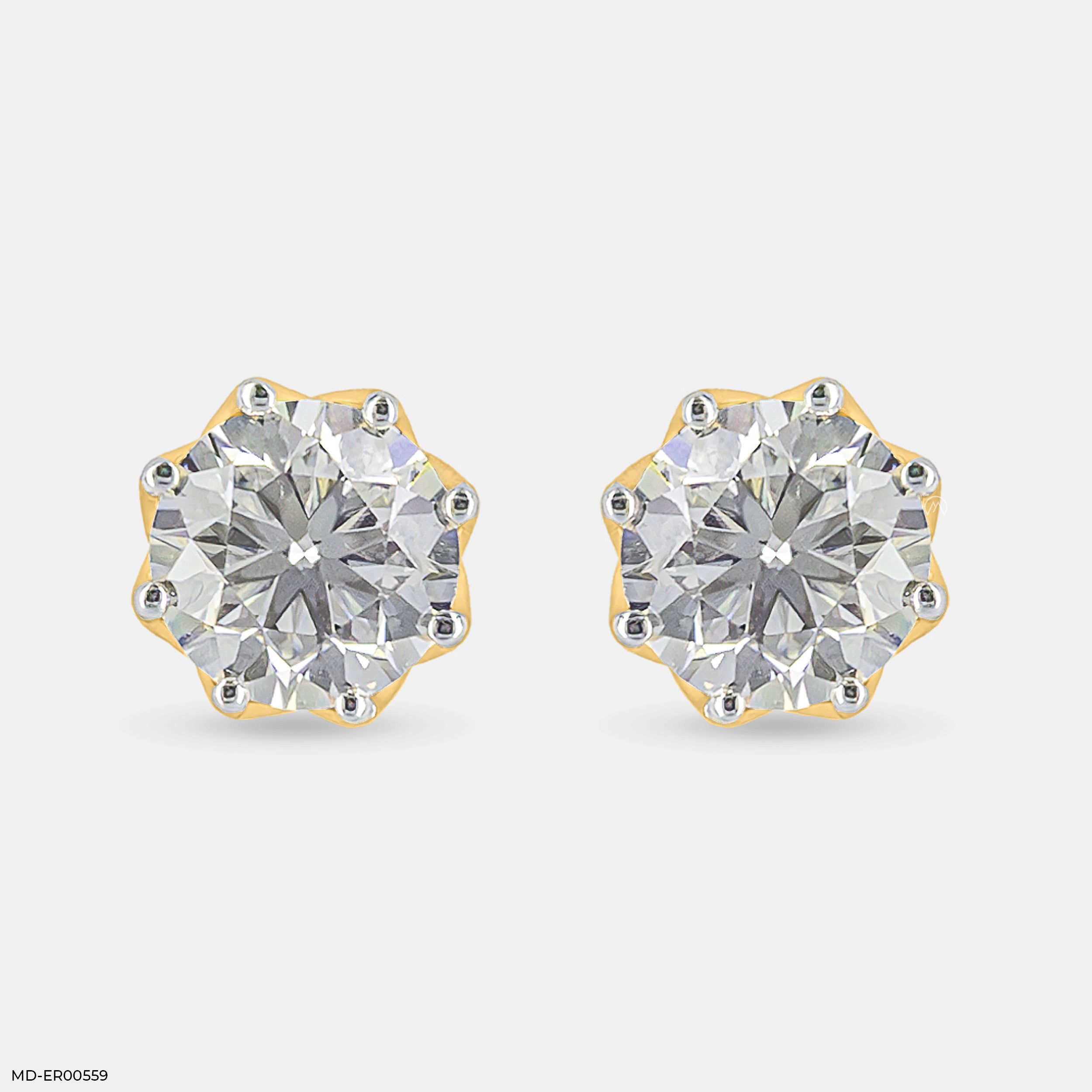 3 Carat Solitaire Majestic Glow Earrings