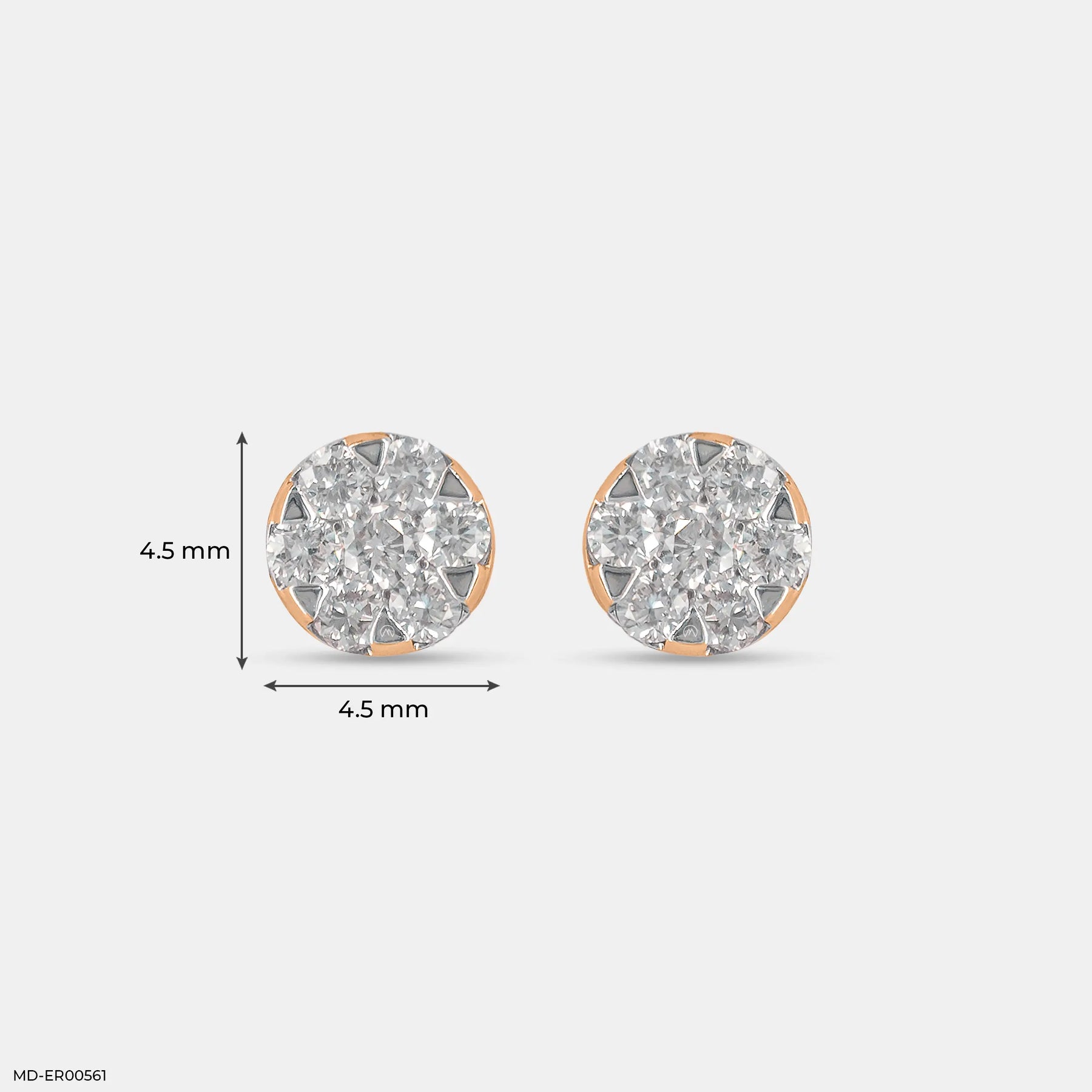 0.30 Carat Glimmering Sun Lab Diamond Studs 14K Yellow Gold