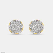 0.30 Carat Glimmering Sun Lab Diamond Studs 14K Yellow Gold