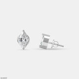 Solitaire Marquise Studs Platinum 950