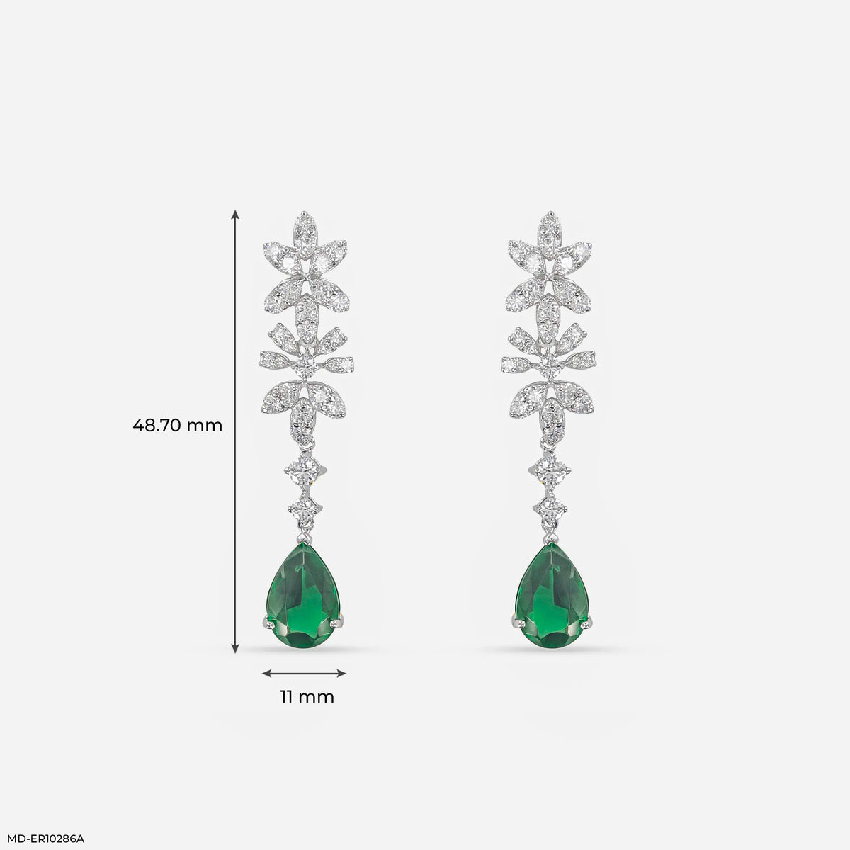 2.25 Carat Ethereal Gems And Lab Diamond Danglers