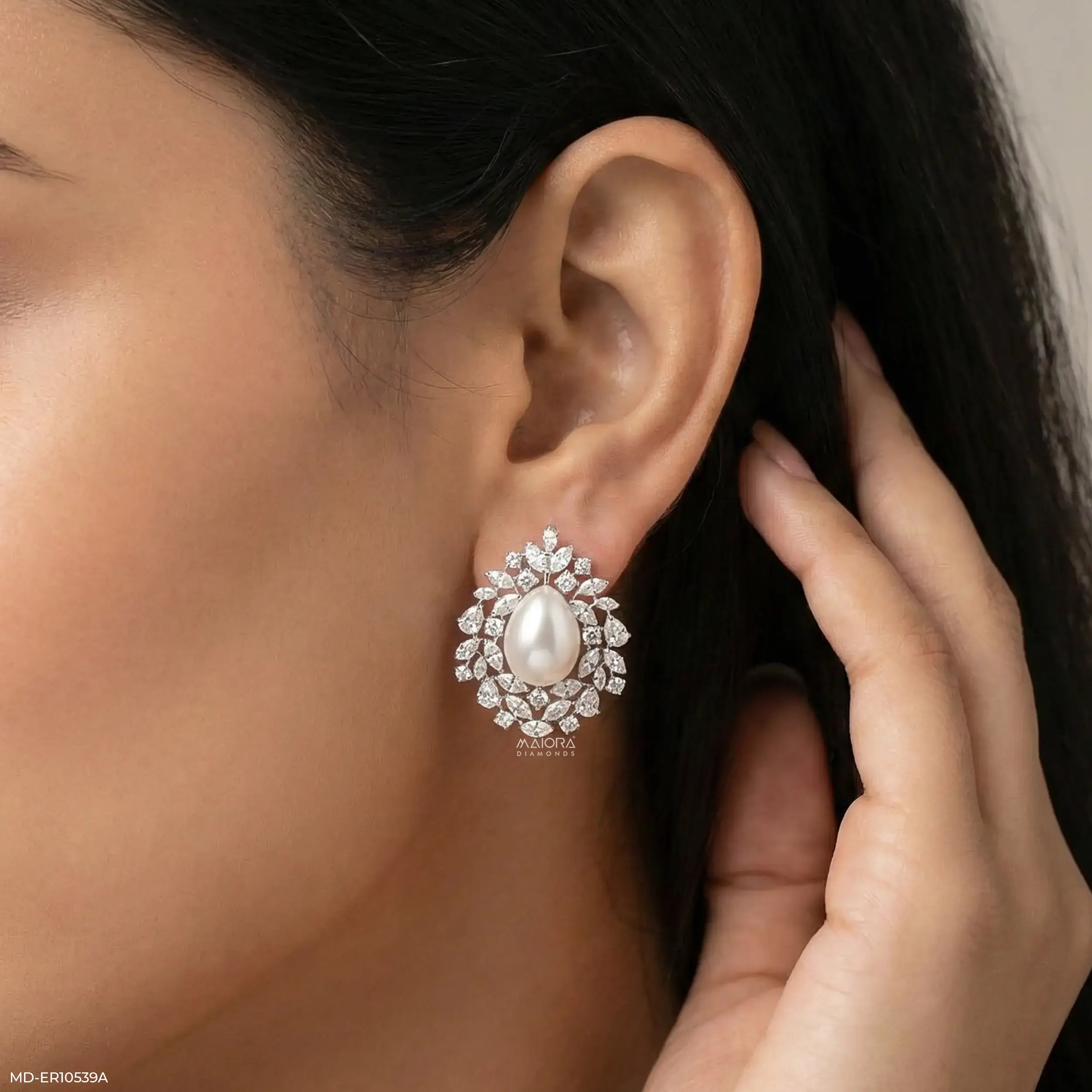 3.5 Carat Pearl Of Perfection Lab Diamond Stud