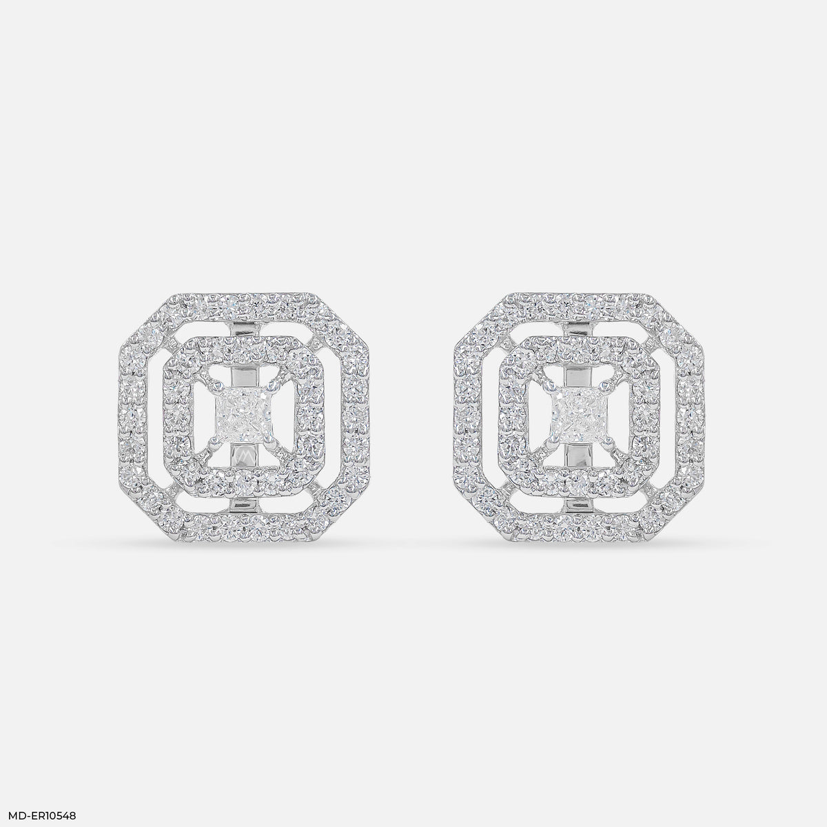 Dazzle Double Halo Diamond Earring