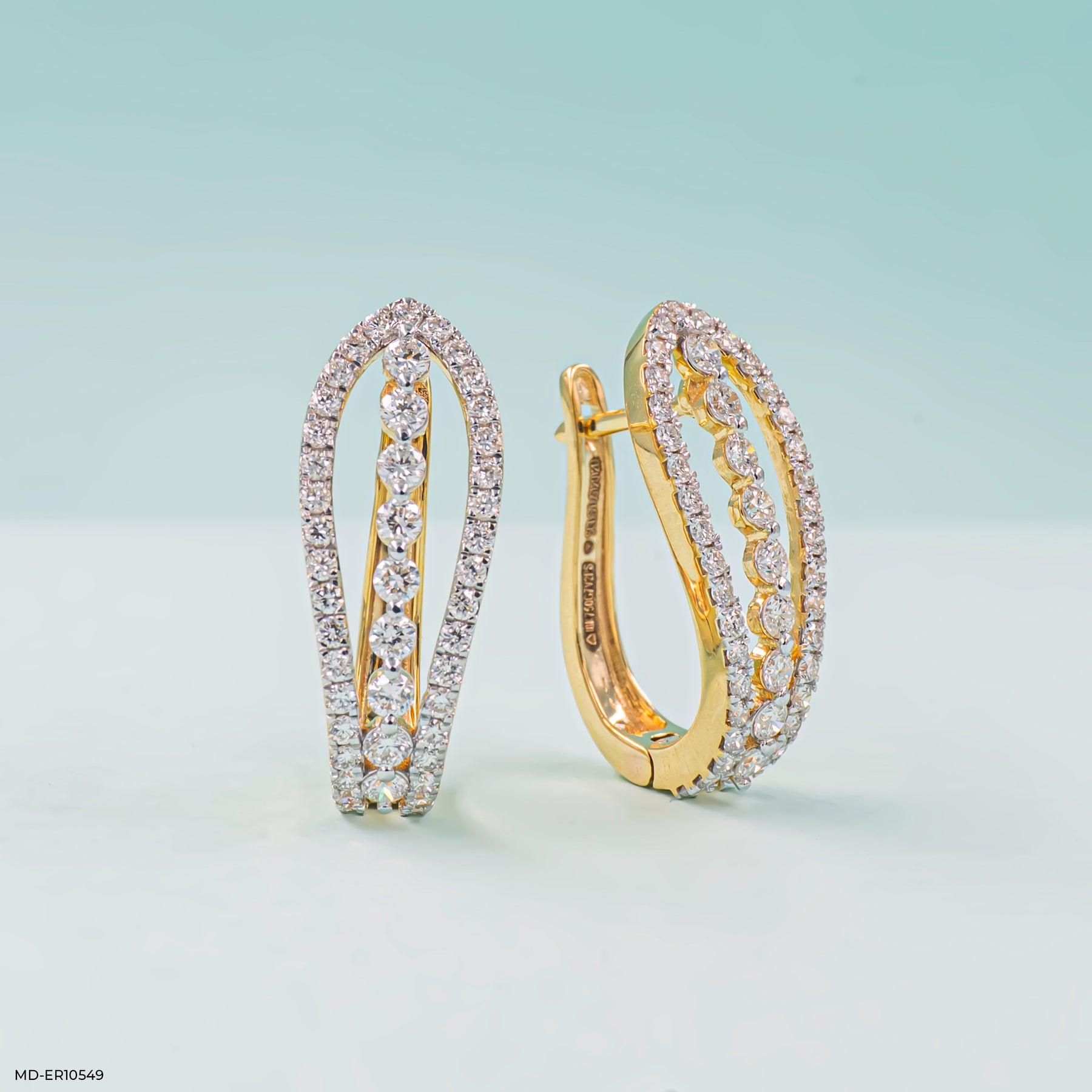 Nazaakat Balli Earrings 14K Rose Gold