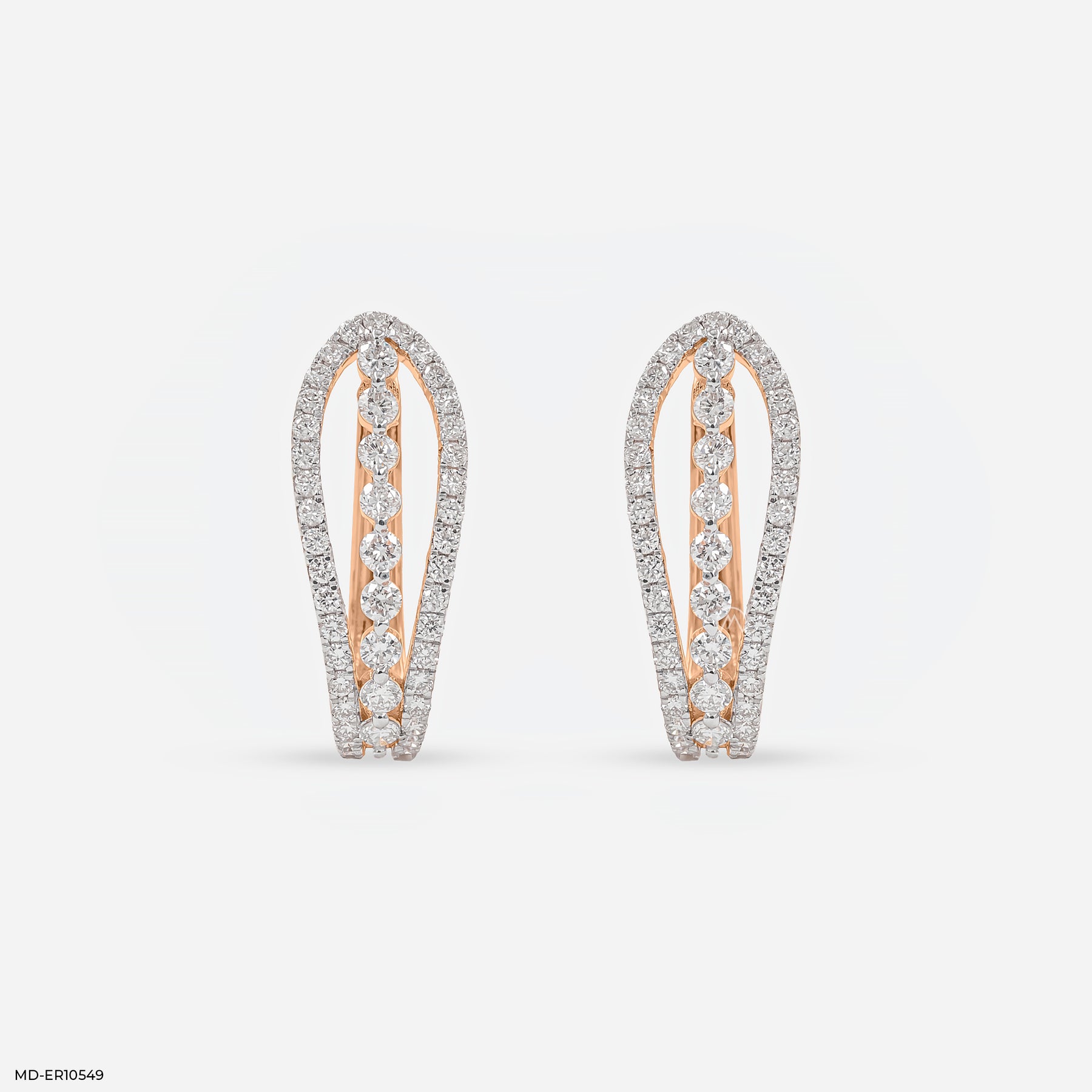 Nazaakat Balli Earrings 14K Rose Gold
