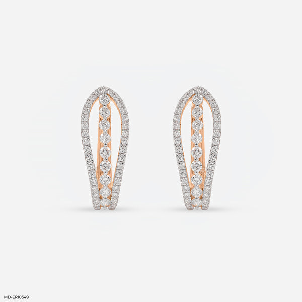 Nazaakat Balli Earrings 18K Rose Gold