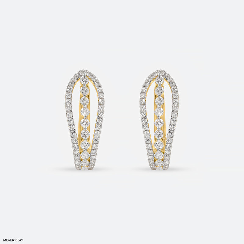 Nazaakat Balli Earrings 14K Yellow Gold