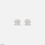 1 Carat Classic Brilliant-Cut Lab Diamond Studs 14K Yellow Gold