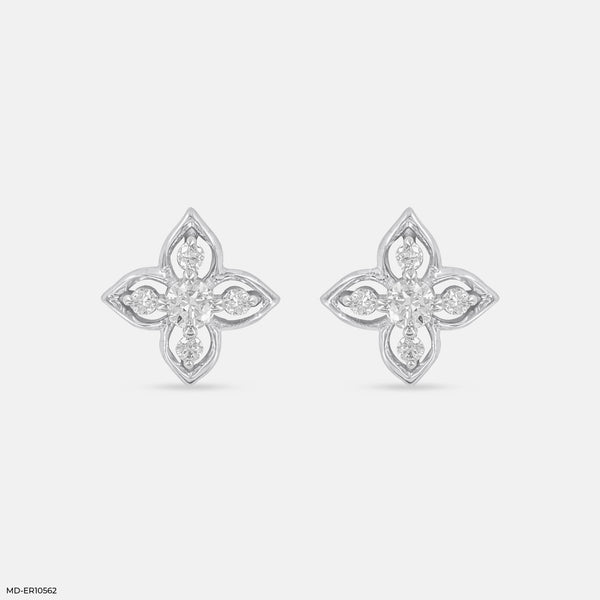 Daffodil Diamond Earrings Platinum 950