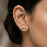 Pankhuri Diamond Studs 14K Yellow Gold