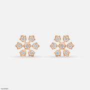 Pankhuri Diamond Studs 18K Rose Gold