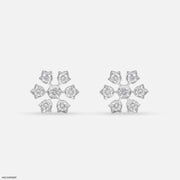 Pankhuri Diamond Studs 18K White Gold