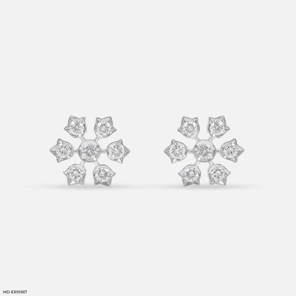 Pankhuri Diamond Studs Platinum 950