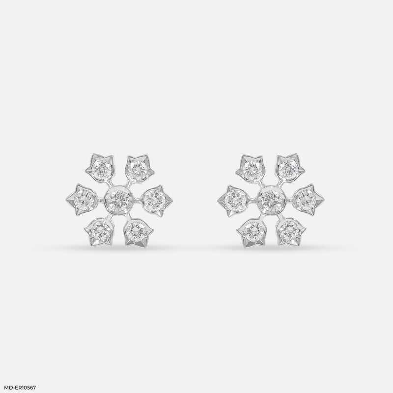 Pankhuri Diamond Studs 14K Rose Gold