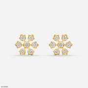 Pankhuri Diamond Studs 14K Yellow Gold
