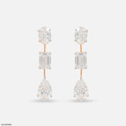 DripDrop Diamond Earrings 18K Rose Gold