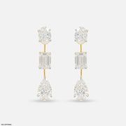 DripDrop Diamond Earrings 18K Yellow Gold