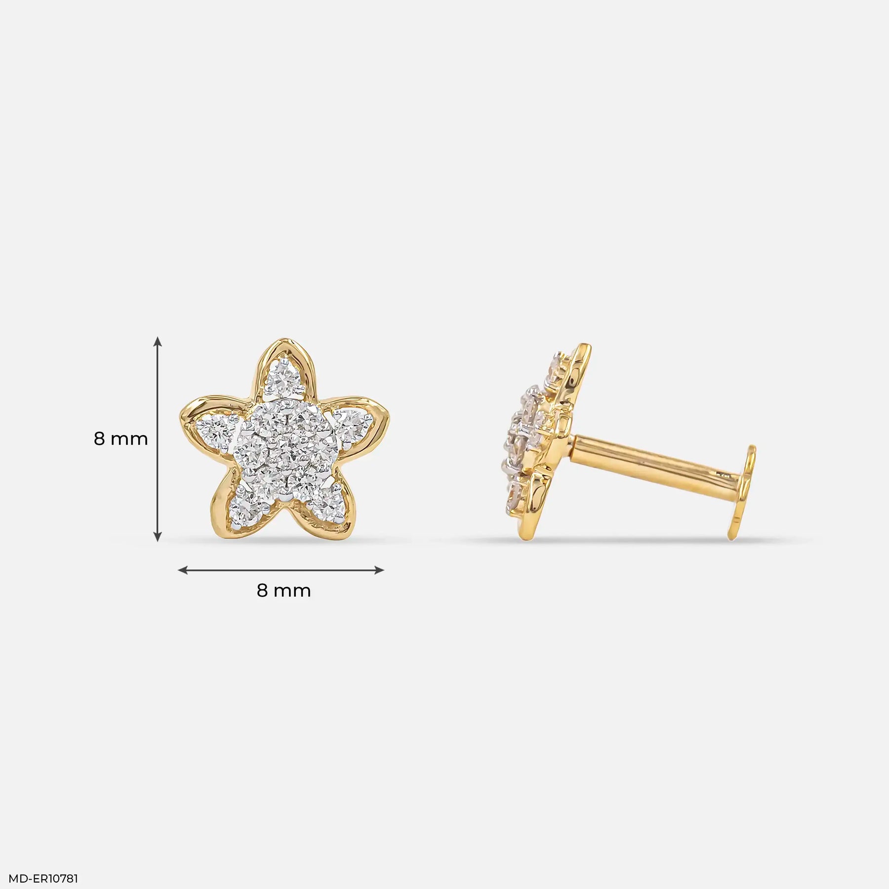 Mini Starlets Diamond Earringst Platinum 950
