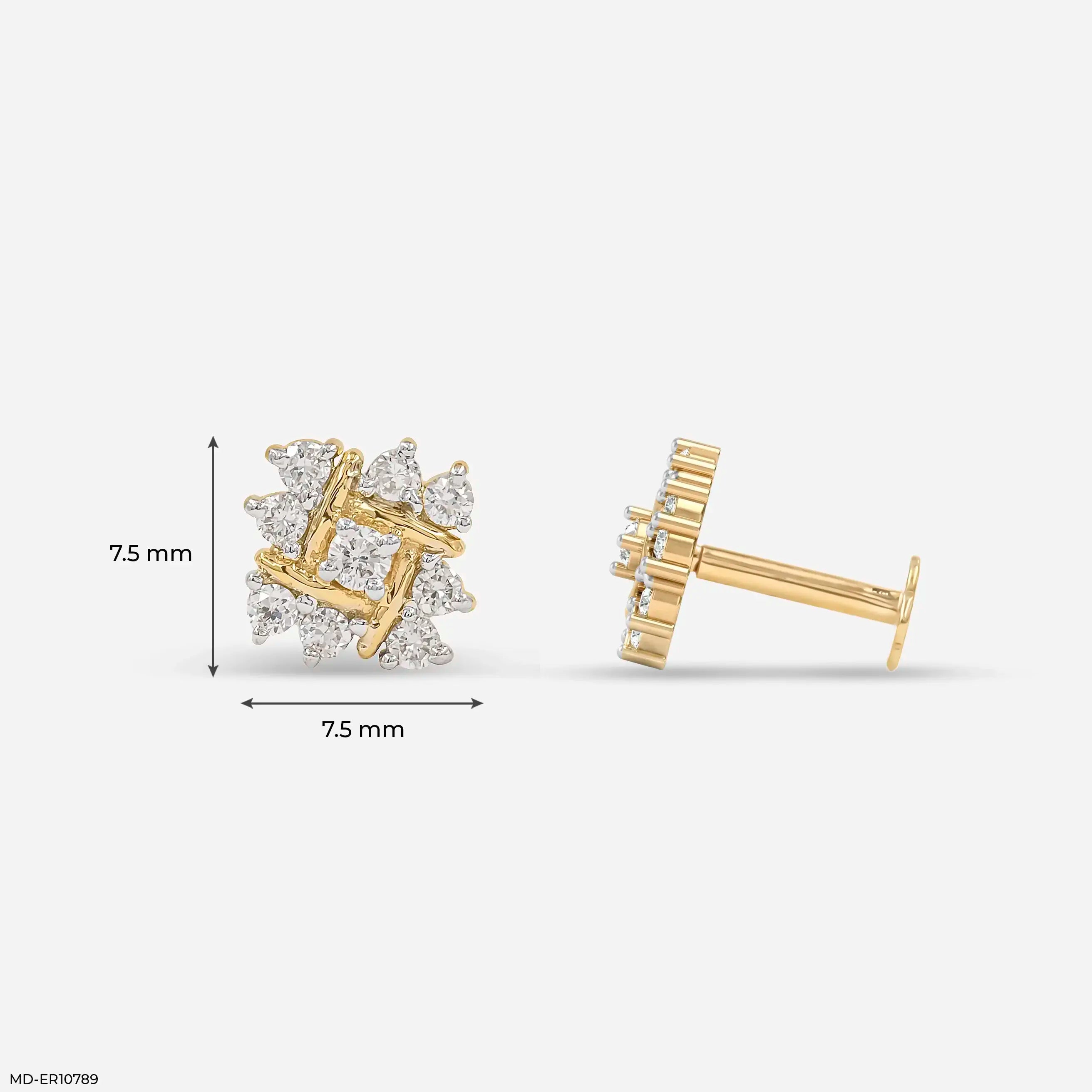 Elevated Aster Diamond Earrings Platinum 950