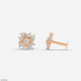 Elevated Aster Diamond Earrings 9K Rose Gold