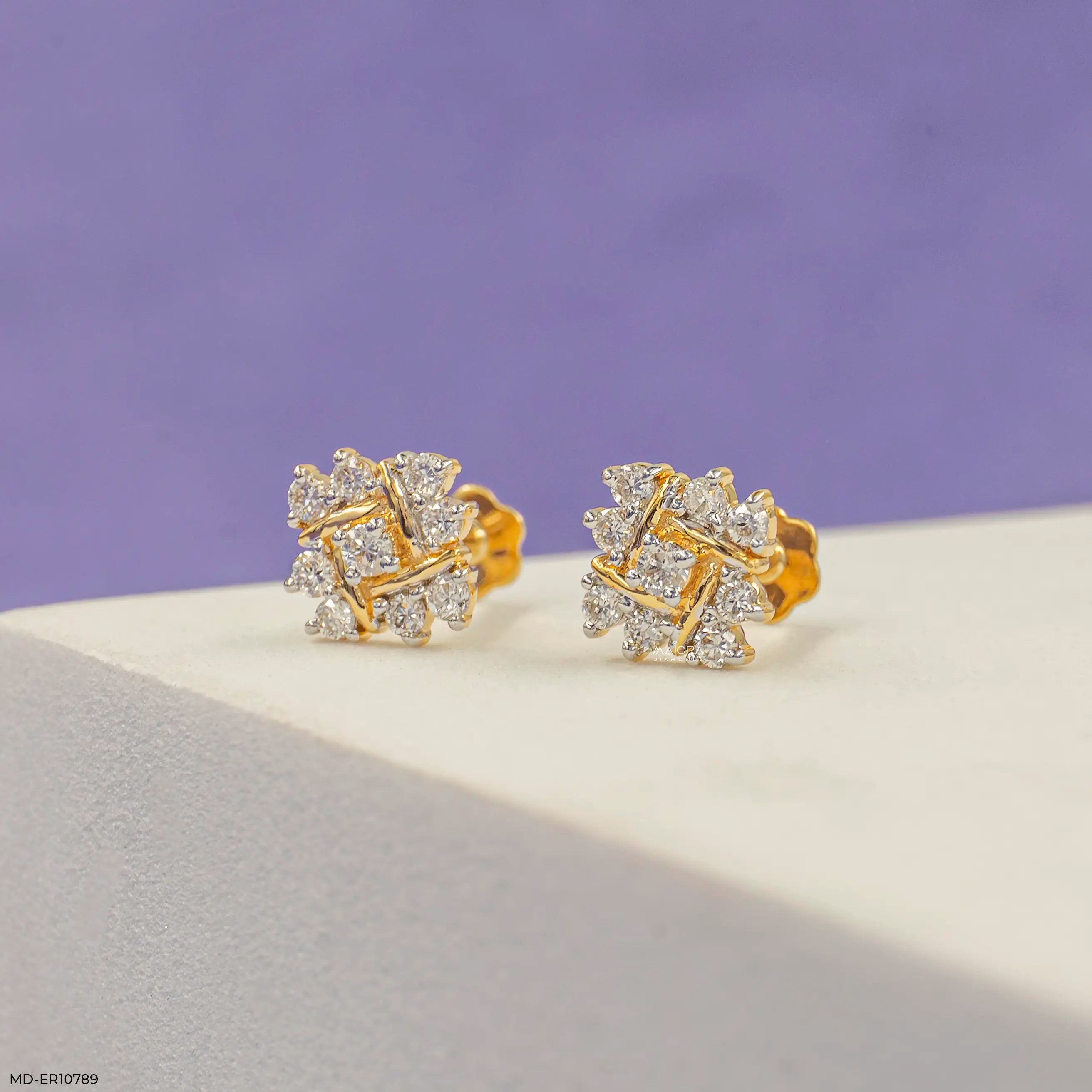 Elevated Aster Diamond Earrings Platinum 950