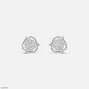 Gold Flicker Diamond Earrings Platinum 950