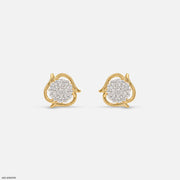 Gold Flicker Diamond Earrings 14K Yellow Gold