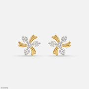Twinkle Diamond Earrings 9K Yellow Gold