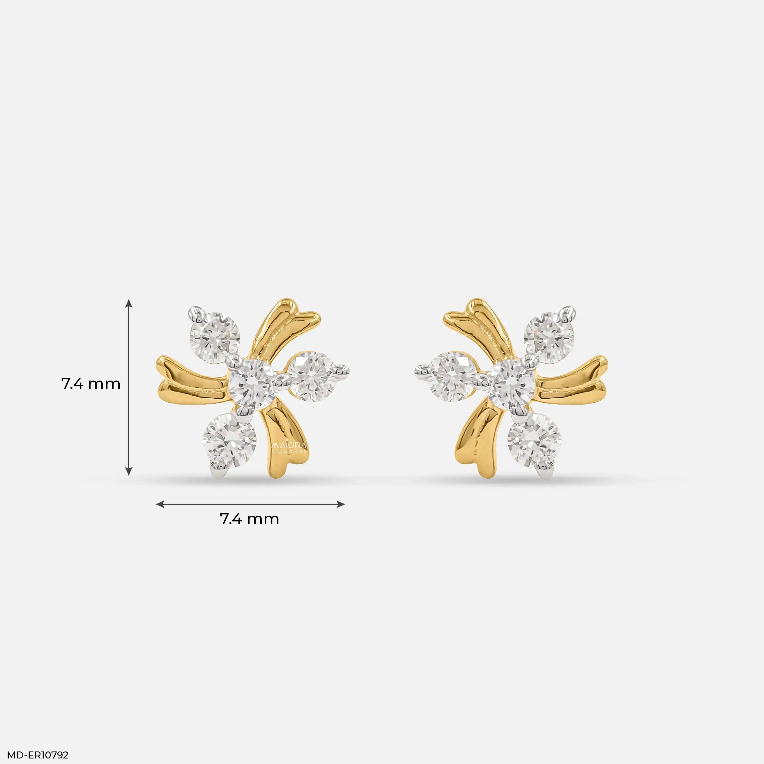 Twinkle Diamond Earrings Platinum 950