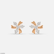 Twinkle Diamond Earrings 14K Rose Gold