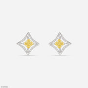 Golden Vertex Diamond Earrings 14K Rose Gold