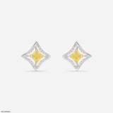 Golden Vertex Diamond Earrings 9K Yellow Gold
