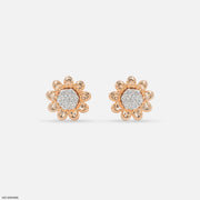 Sunshine Bloom Diamond Earrings 18K Rose Gold