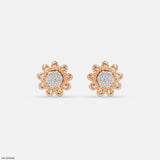 Sunshine Bloom Diamond Earrings 9K White Gold